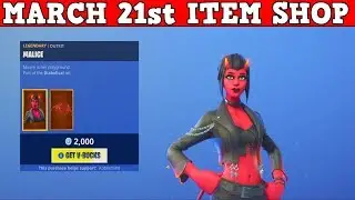 Fortnite Item Shop (March 21st) | *NEW* MALICE & MALICE WINGS! BURNING AXE PICKAXE!