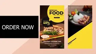 Instagram Story Promo Pack for Restaurant FOOD Promo-Order Now