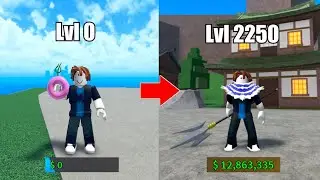 Noob to Pro Using Dough Fruit in King Legacy | (lvl 0 to lvl 2250)