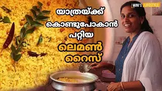 യാത്രയ്ക്ക് കൊണ്ടുപോകാൻ പറ്റിയ ലെമൺ റൈസ് | Lemon Rice Recipe in Malayalam