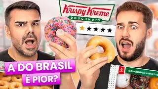 PROVAMOS OS DONUTS DA KRISPY KREME DO BRASIL!🇧🇷 SERÁ QUE SÃO IGUAIS AOS DOS EUA?🇺🇸 - Titi Fabri