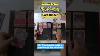 Organizing my Pokemon Card Binder from Vault X (10% off w/ code LEGENDVX):