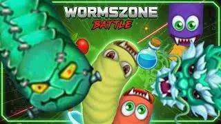 Epic Worm Zone Gameplay | Worms.zone Funny Moments 02 | Slither Snake | Worm Dude Do