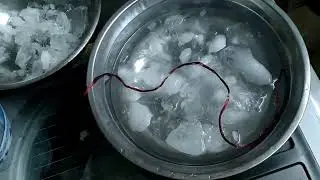 Sticky ice experiment!!