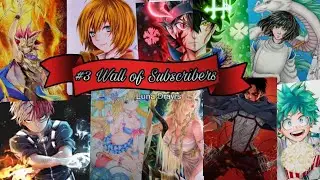 #3 Wall Of Subscribers | Mural dos Inscritos - Luna Draws