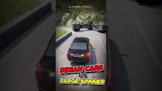 Indian Cars vs Large Spinner | BeamNG drive 😳😳😳