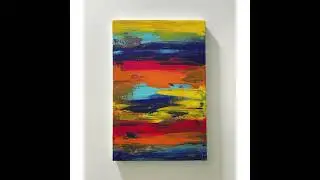 RIVERSIDE AUTUMN|| simple and easy abstract painting for beginners||