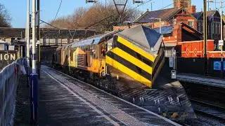 Colas 66848 66850 7Z99 Stockport - York @ Guide Bridge 10/1/26 