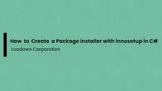 How to create a C# installer with inno Setup