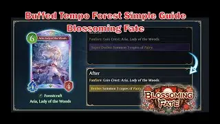 [Shadowverse Worlds Beyond] Tempo Forest Simple Guide and Showcase Blossoming Fate [シャドバWB]