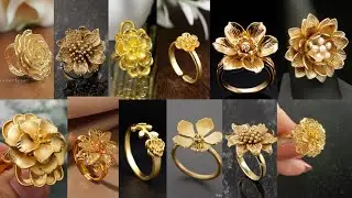 Latest Flower Gold Rings design with light weight and price / New Finger Rings / Gold Rings 2024