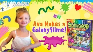 Making SlimeGloop Galaxy Slime - Ava's Play World | DIY Project