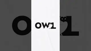 Create Negative space owl logo using illustrator #learnillustrator #logotutorial