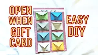 Open when Envelop Card Valentines Day, Easy DIY , Craft Guru