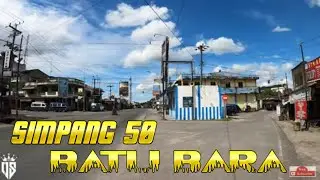 KOTA SIMPANG 50 BATU BARA SUMATRA UTARA SUASANA SIANG PANAS  BANGET KOTA INI
