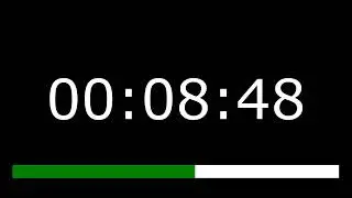 Countdown Timer 20 Minutes (No Sound) 1200 Seconds | Time Bar 6 Digit Number Basic Arial Font Style