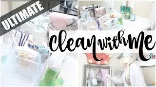 UPSTAIRS CLEAN WITH ME - MAJOR CLEANING MOTIVATION with MUSIC | 2018