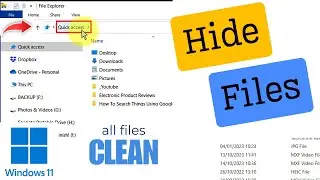 How to disable windows 11 quick access