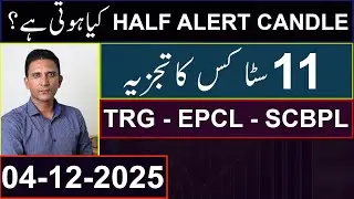 A & A+ CATEGORY STOCKS | WHAT ARE HALF ALERT CANDLES? | 11 STOCKS ANALYSIS | TRG - EPCL - SCBPL #psx