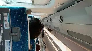 Japan bullet shinkansen train view - inside - outside