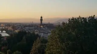 David overlooking Florence II &mdash; Piazzale Michelangelo &mdash; September 9, 2023