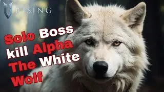 V Rising - Solo kill Boss #1 - Alpha the White Wolf lvl 16 #boss #vampire #wolf #vrising