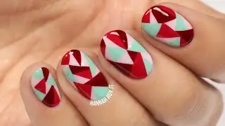 Abstract Geometric Nail Art