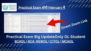 IGNOU Practical Exam | February Mein Hoga IGNOU Practical 😱 | Zoom Se Hoga? New Guideline OUT