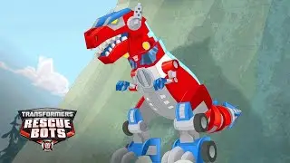 Optimus Prime's Primal Mode | Rescue Bots | Kid&rsquo;s Cartoon | Transformers Junior