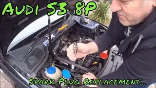 Audi S3 2.0 TFSI Spark plugs replacement.