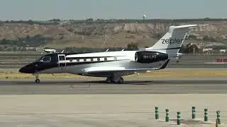 Private Embraer EMB 550 Legacy 500 9H-LPZ Taxing Madrid Barajas LEMD