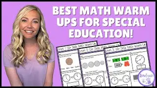 Life Skills Math Warm-Ups: (Whole Year of Activities!) 3 Levels of Worksheets for Special Education