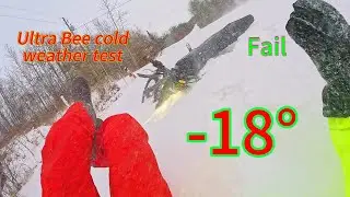 Сможет ли Surron Ultra Bee 2025 года выдержать температуру -18°C? Тест на езду по снегу.