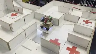Robocup Junior 2023 Rescue Maze Entry - 1st run Team BioBrause