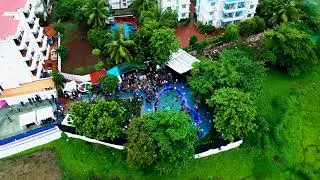GOA POOL PARTY DRONE VIEW