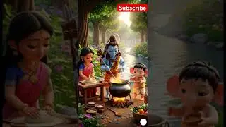 Ganesha's Kitchen Adventure! ✨ Cooking Fun with Mom & Dad Shiva