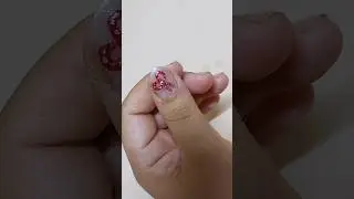 💅🎀Easy bow nail art with tape #nailart2025 #shorts #shortvideo