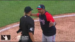 Ejection 057 - Dave Martinez Tossed by Gabe Morales After 9th Inning Strikeout