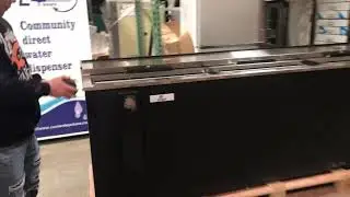 95 INS  Top Loading Back Bar Beer Bottle Cooler Deep Well Horizontal Slide Lid Refrigerated