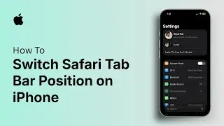 How to Switch Safari Tab Bar Position on iPhone