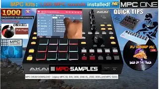 AKAI MPC ONE - #206 quick tips 1,000 MPC kit sounds installed free🔥#MPC, #MPC_ONE, #DJ_SharpMC_LIVE