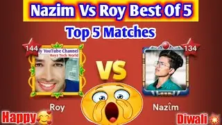 Nazim Vs Roy ❤/ Best Of 5🔥 Top  Matches🔥 / In Carrom Pool OMG🔥 @gamingnazim