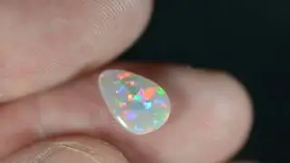 natural solid light opal video from Lightning Ridge Australia - Biro Opal