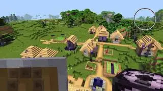 Minecraft pe 1.13 zombie village.