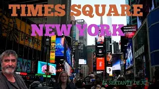 paseo por Times Square New York  Manhattan sexta avenida El lugar de las campanadas de fin de año