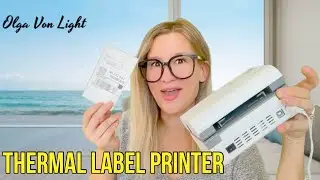 JADENS Bluetooth Shipping Label Printer,Thermal Label Printer for Small Packages,Label Maker Machine