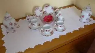 SERVIZIO CAFFE' dipinto a mano con ORO ZECCHINO