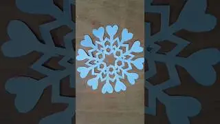 Easy snowflake making tutorial ✨ #youtubeshorts #artscraft #craft