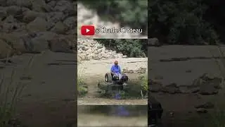 Motorized Wheelchair on the Beach #wheelchair #wheelchairlife #beach #summer #shorts
