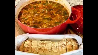 Hearty Meatball Soup With Cheese Bread / Meatball Soup Recipe